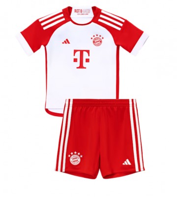 Lacne Dětský Futbalové dres Bayern Munich 2023-24 Krátky Rukáv - Domáci (+ trenírky)